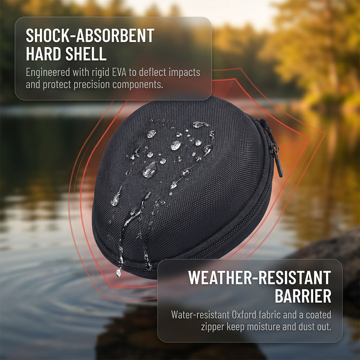 Hard Shell Fishing Reel Protec - Fish Finder Case recension och pris