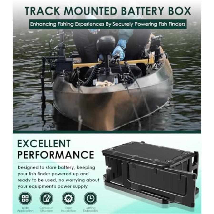 Track Mounted Battery Box for  - Fish Finder Mount recension och pris
