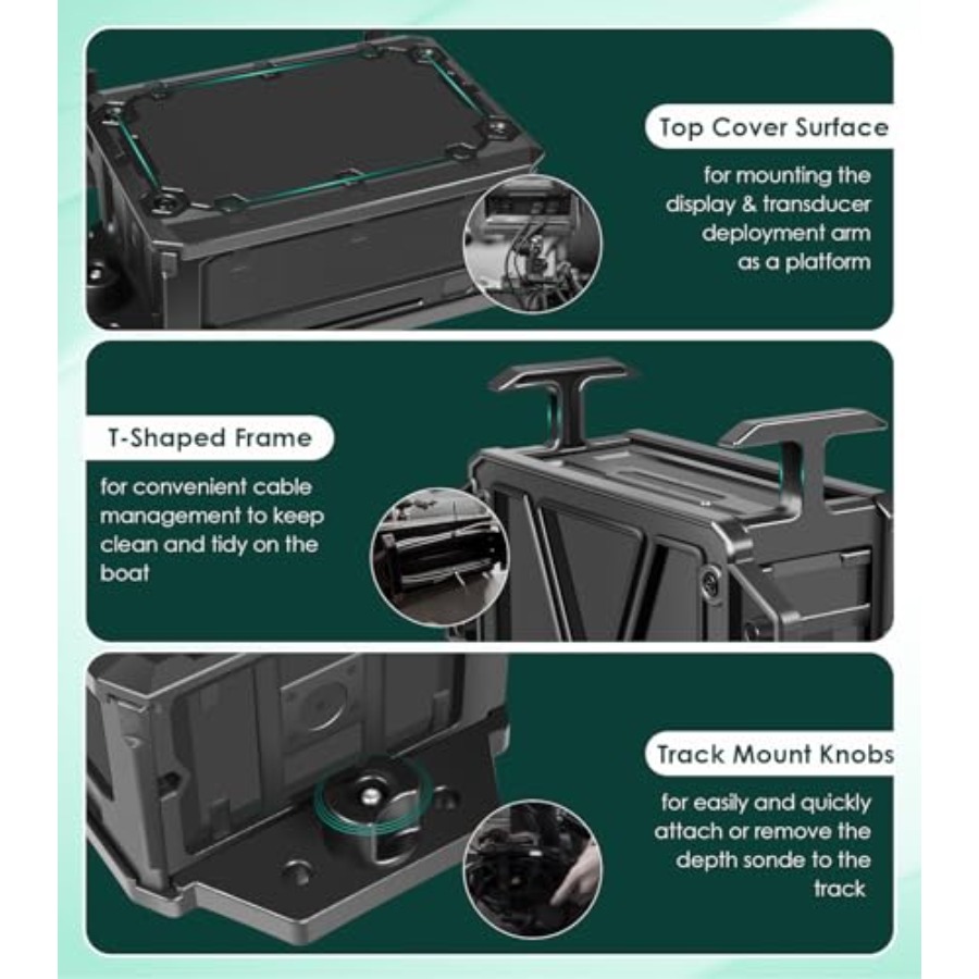 Track Mounted Battery Box for  - Fish Finder Mount recension och pris