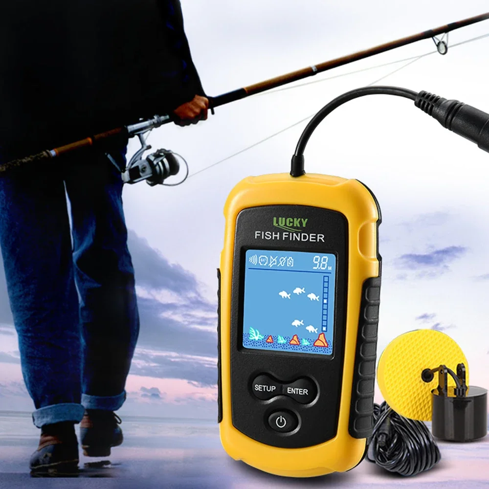 Lucky LCD Color Screen Portabl - Fish Finder Cable recension och pris