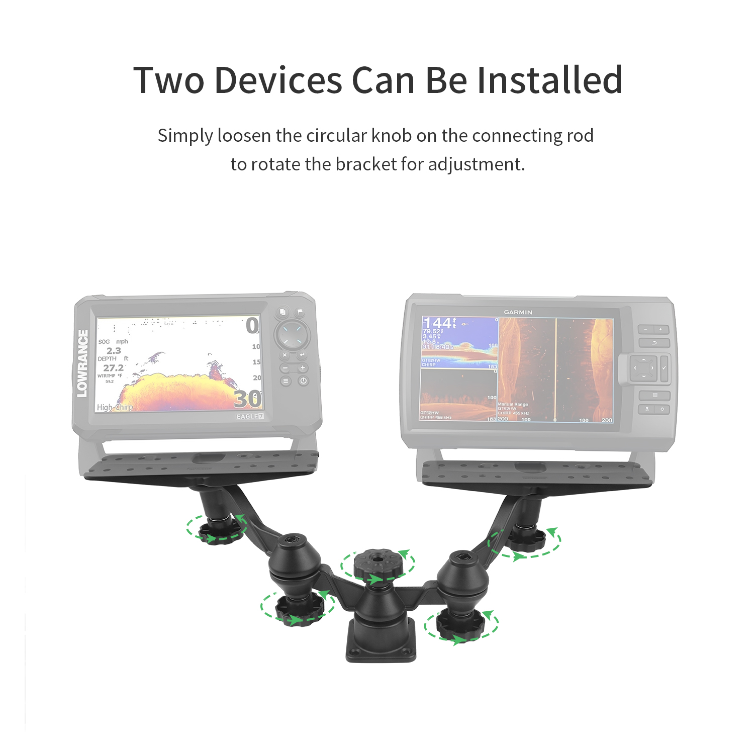 Horizontal boom dual-arm fishf - Fish Finder recension och pris